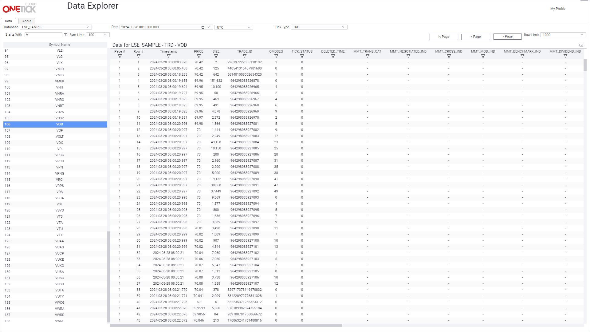 Data Explorer
